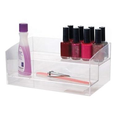 China Factory Directly Sale Fashion New Customized Tiered Clear Acrylic Nail Polish Organizer 2 for sale