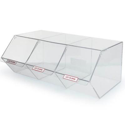 China Retail Custom Acrylic Display Box Food Display Box Cool Box With Lid for sale