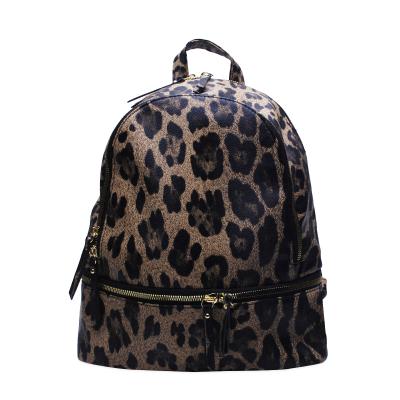 China Raleigh Leopard Backpack Cheetah Bag DOM1916 2021 Fashion Women Waterproof PU Faux Leather New Backpacks For Traveling And Shopping for sale