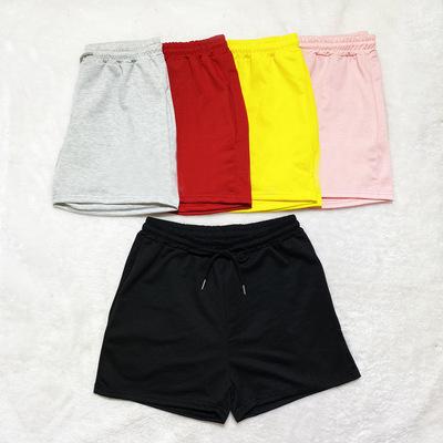 China elastic drawstring shorts Anti-wrinkle 2021 new summer high quality casual shorts embroidered women sports shorts for sale