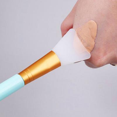 China Beauty Tool Accessories Rose Soft Cosmetic Face Mask Brush Silicone Facial Hair Mask Brush For Makeup Face Mask for sale