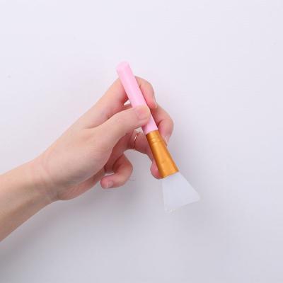 China Wholesale Leabl Soft Private Facial Silicone Soft Hair Spatula Brush For Cosmetic Mask Mud Mask Application Brush for sale