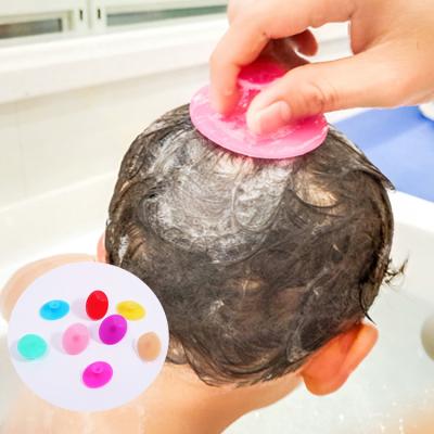 China Custom Logo Soft Baby Body Brush Soft Bath Brush for Kids Baby Silicone Hair Brush for sale