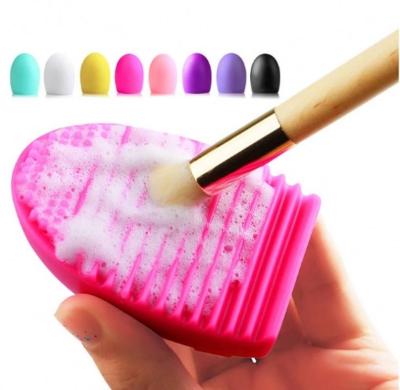 China Brushegg Eco-Friendly Silicone Brushegg Tool Brush Cleaner Sponge Makeup Cleaning Brush Cleaner and Dryer for sale