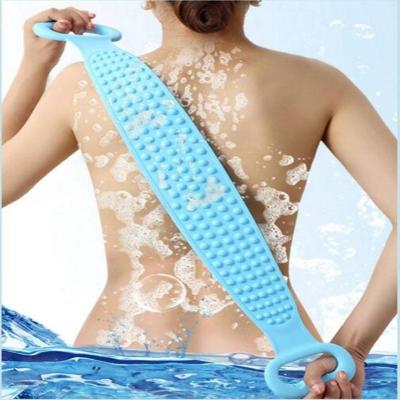 China All Natural Back Tool Silicone Soft Silicone Bath Body Brush Cleaning Back Bath and Body Sweep Silicone Back Peeling Magic Brush for sale