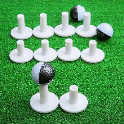 China Eco-friendly Rubber Golf Tees Rubber Backing Tees With Good Hardness And Durability Bulk For Golf Driving Range Tee Practice Tool White for sale