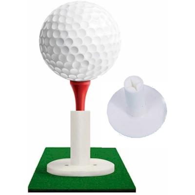 China Eco-friendly Zero Friction Rubber Golf Tee Accessories Golf Mounchain Golf Rubber Trainer Aid Tee Holder For Promotion for sale