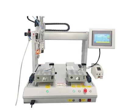 China Building Material Shops Factory customize Axis Double Platform Automatic Screw Locking Machine for sale