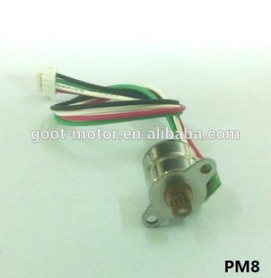 China micro 8mm stepper motors PM8S-020-02 for sale