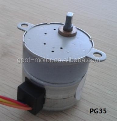 China reduction ratio 1/120 35mm 12 volt stepping gear motor PG35L-048-01/120 for sale