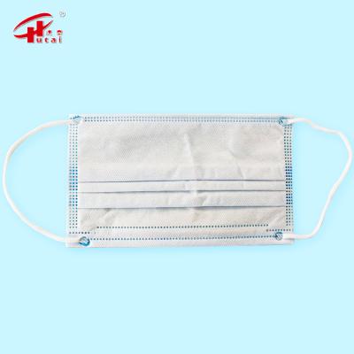 China Hutai Disposable Bacteria Proof Surgical Mask 3Ply Disposable Face for sale