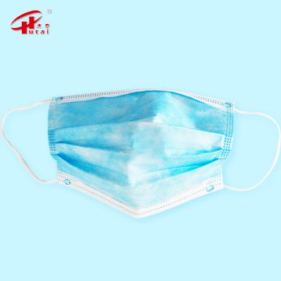 China Hutai Disposable 3Ply Spray Anti Surgical Mask Disposable Face for sale