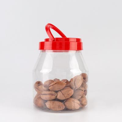 China Storage Jars 31 oz 930ml Empty Plastic Food Jars With Screw Cap Lids With Large Capacity Food Grade PET for sale