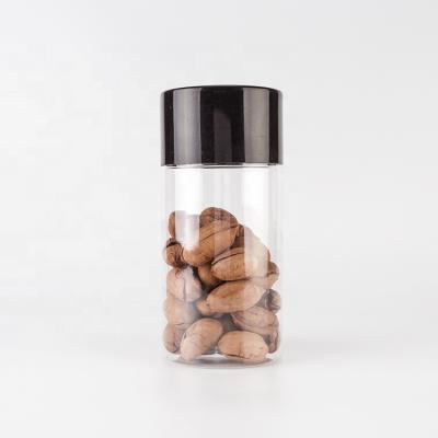 China Empty Plastic Clear Storage Jars 26oz 780ml Pet Food Tea Canister With Lids For Pecan Storage for sale