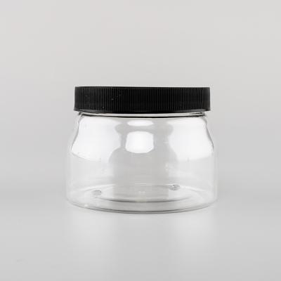 China Storage Jars 440ml Food Grade BPA FRE Plastic Sauce Storage Jars For Guacamole Peanut Butter for sale