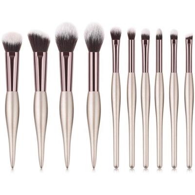 China Angular Blush Miyaup Synthetic Hair Fan Flat Brush Set Soft For Women Unique Eyeshadow Facial Makeup Brushes In USA for sale