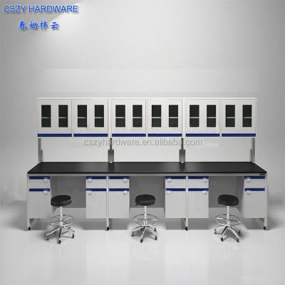 China Chem Lab Or School Lab Room CE Proved Lab Furniture Wall Bench With Epoxy Resin Top for sale