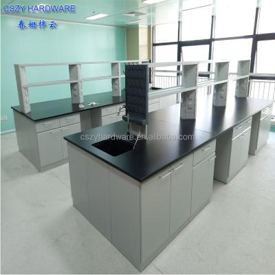 China High quality school lab room free design all steel lab furniture with pp sink and water tap for sale