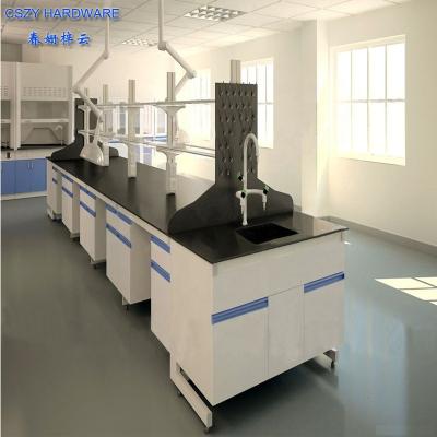 China 2022 Modern C-Frame Wooden New Arrival Lab Island Steel Workstation Bench for sale