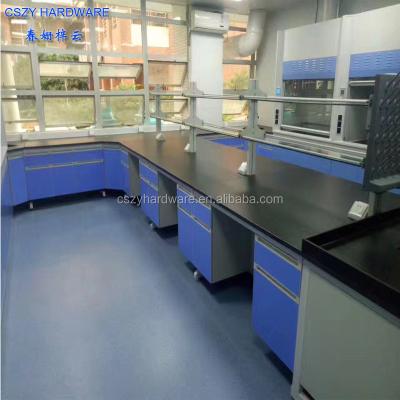 China New Lab or School Lab Room C-Frame Lab Design Corner Chemical Table For L Type Lab Bench for sale