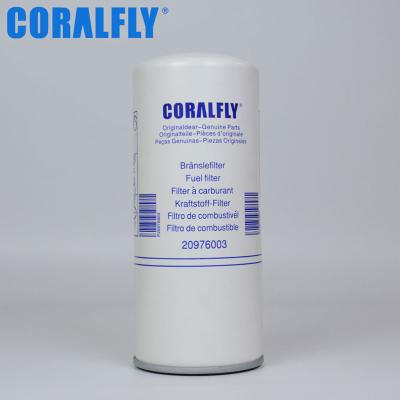 China Filter Material Coralfly 20976003 Excavator Oil Filter Truck Fuel Filter Diesel Engine Fuel Filter for sale