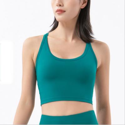 China 2021 new shockproof running popular women's naked sports underwear yoga vest fitness bra running women's breathable bra for sale