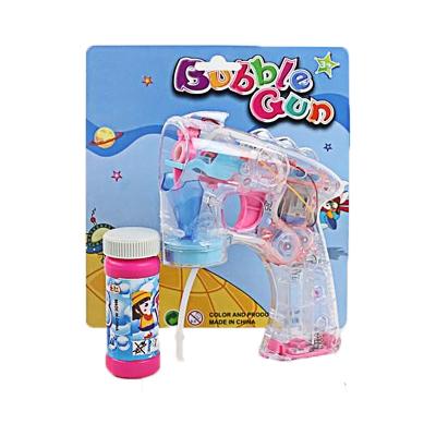 China Four Lightweight Transparent Bubble Four Light Gun With A Hubble-Bubble Water Bottle for sale