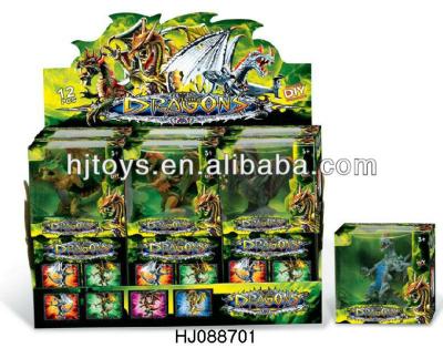 China Four Style Mix Packing PVC Diy Toys Dinosaur , Plastic Dinosaur Toys Set 12pcs for sale