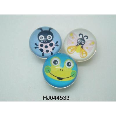 China Children Play Toy High Quality 38mm Paper Card Rubber Bouncing Ball For Gift With EN71 for sale