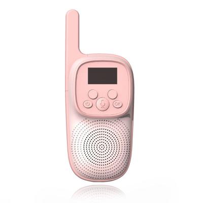 China Instant Light Colorful Kids LCD Wireless Rechargeable Screen Display Mini Handheld Walkie Talkies for sale