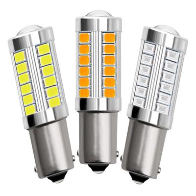 China S25563033 led headlight 1156 1157 5730 5630 universal brake light turn signal bulb light 33 SMD 660ml 8000K for sale