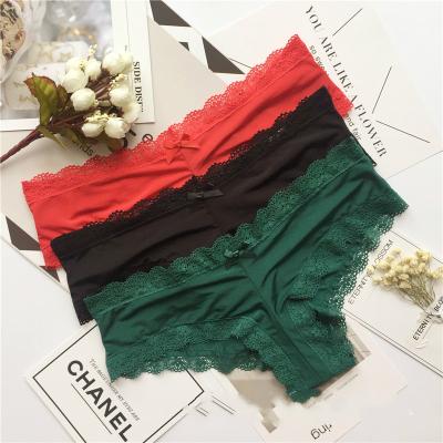 China Antibacterial Lace Sexy Panties For Women Low Rise Women Seamless Briefs for sale