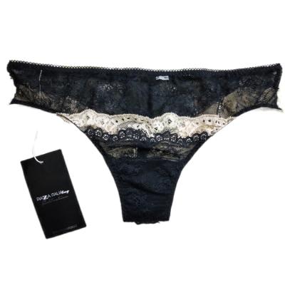 China OEM Women's Antibacterial Sexy Panties Lace Up Thongs Underwear Thongs Transparent Sexy Hot Selling Low Top Female Shorts Lace Black for sale