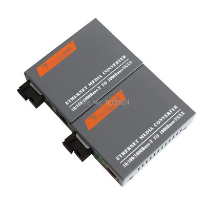 China Low Price Htb-gs-03 A&b 3 Pair Gigabit Fiber Media Converter 1000mbps Single Mode Fiber SC Single Port External Power Supply GS-03 for sale