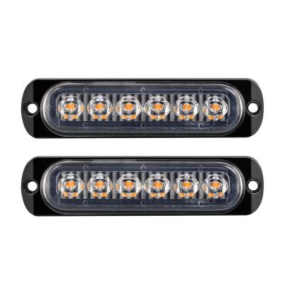 China LED 12V 6LED for Car Truck Emergency Beacon Hazard Strobe Safety Warning Flash Side Light for sale