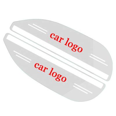 China Customized Transparent Automobile Rearview Mirror Rain Eyebrow Rain Wear-resisting Transparent Cover for sale