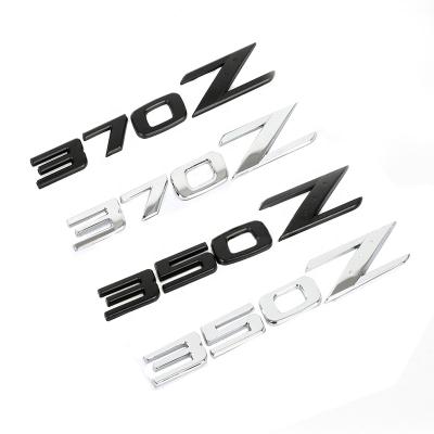 China 350Z 370Z Easy Removable Metal Number English Letter Automobile Body Modification Badge For Nissan for sale