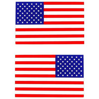 China 2PCS Easy Removable Modified American Flag Sticker Badge Side Marker For Chevrolet for sale