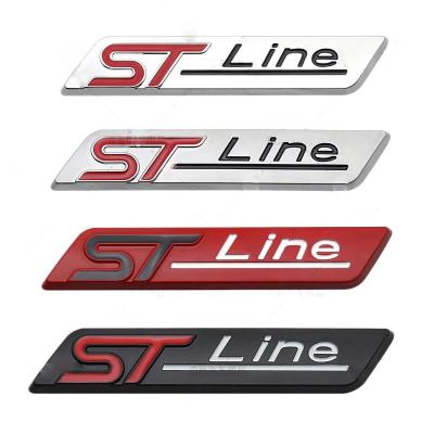 China Fashion 3D Metal St Line Car Emblem Badge Decal Sticker For Ford Focus St Mondeo for sale