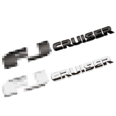 China FJCRUISER Rear Door Trunk Fender Emblem Badge Chrome Sticker Easy Removable Decal For Toyota for sale