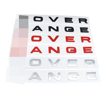 China Easy Removable ABS Automobile Letter Sign Sticker For RANGE ROVER DISCOVERY for sale