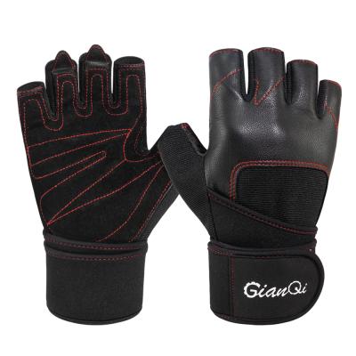 China Wholesale Customized Anti Slip Gym Exercise Sports Gloves Men Women Weight Lifting Anti Slip Fitness Training Durable Workout Gloves for sale