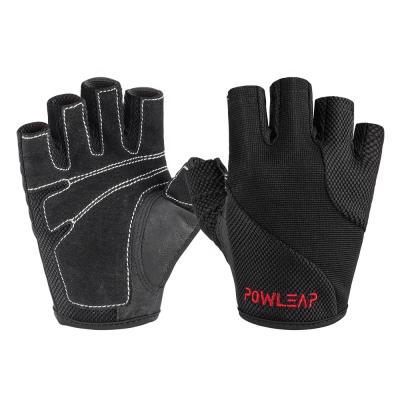 China Gym Fitness Exercising Gloves Customized Durable Leather Training Gloves Hot Selling Gym Fitness Pigskin Cool Soft Weightlifting Gloves for sale