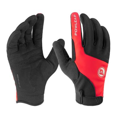 China New Arrival Red Mesh Full Finger Cycling Cycling Gloves With Touch Screen Function for sale