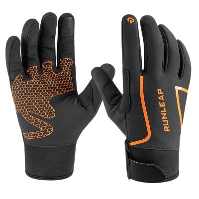 China 120g Polyester Fabirc Wholesale Breathable Stretch Running Walking Gloves Outdoor Sports Gloves Custom Anti Slip Rising Motors for sale