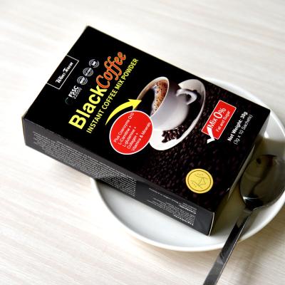 China Natural Most Popular Fat Burning Instant Black Coffee No Side Effects for sale