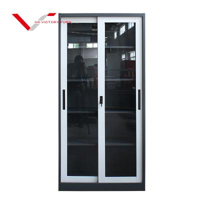 China Modern Steel Biology Lab Equipment List Sliding Glass Door Storage Cabinet for sale