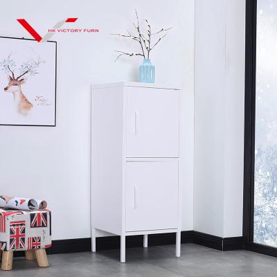 China Modern Steel Dining Room Furniture 2 Door Swing Storage Cabinet Sideboard Metal Steel Cupboard for sale