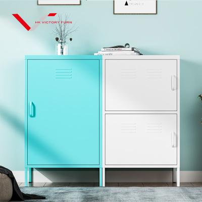 China Modern Home Furniture Swing Door Modern Sideboard Cabinet Steel Industrial Metal Sideboard Cabinet for sale