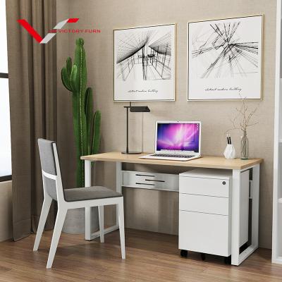 China Simple modern steel desk student study bedroom computer desk simple home office desk for sale